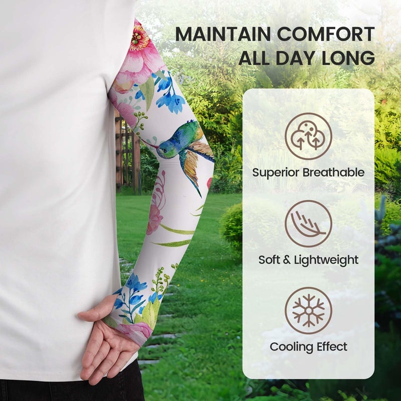 YPHCDO Store Gardening Sleeves for Women Farm Sun Protection Thorn Proof Cooling Arm Sleeves to Cover Arms for Garden Sports - Image 2